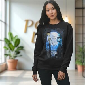 Nightmare Before Christmas Unisex Corpse Bride Sweatshirt Black Large